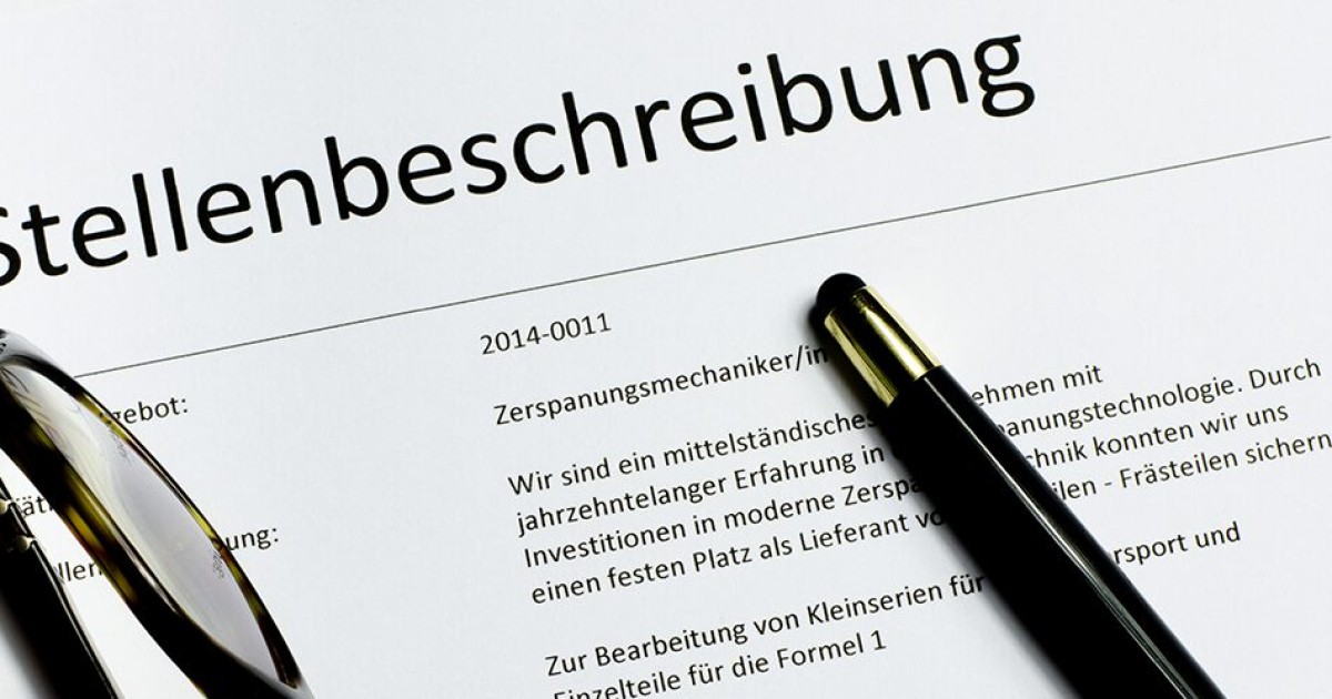 Stellenbeschreibung: Muster und Inhalte